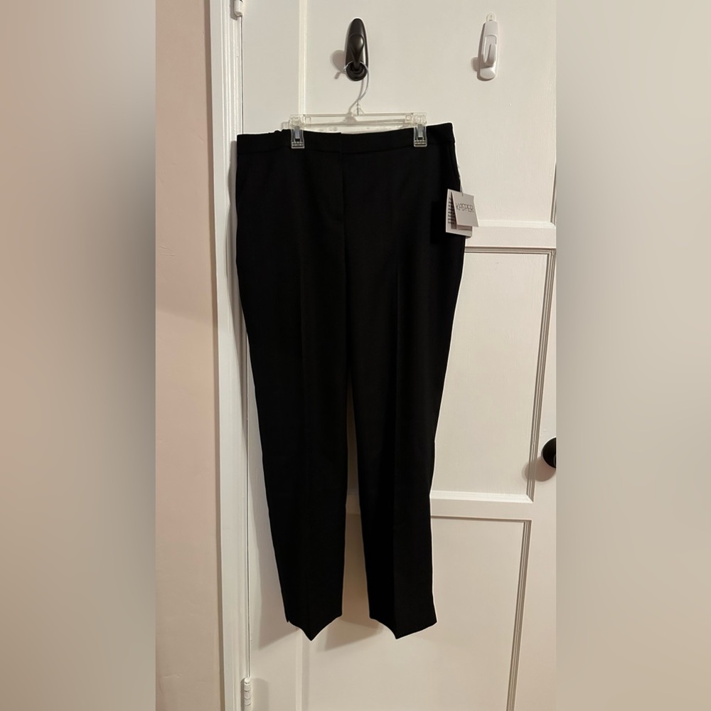 Kasper Women's Textured Straight-Leg Elastic-Waist Ankle Pants